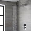 Duschkopf Edelstahl Wandmontage mit 2 Funktionen 280mm - Trenton