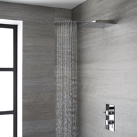 Duschkopf Edelstahl Wandmontage mit 2 Funktionen 280mm - Trenton