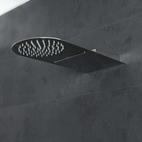 Duschkopf Edelstahl Wandmontage Regen- und Wasserfall 500mm x200mm - Como von Hudson Reed
