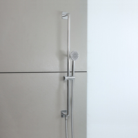 Duschstange inkl. integriertem Auslassbogen und Handbrause Chrom - Lune