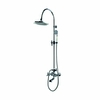 Duschsäule Retro mit Aufputz-Thermostat Handbrauseset Duschkopf & Wanneneinlauf – Chrom - RAK Washington x Hudson Reed