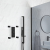 Duschsystem mit Unterputz-Thermostat,  Brausestangenset und Körperdüsen - Schwarz - Preto Hudson Reed
