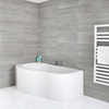 Eckbadewanne mit Schürze - 150 x 100cm - Linksbündig - 2 personen - Ashbury von Hudson Reed