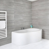 Eckbadewanne mit Schürze - 150 x 100cm - Rechtsbündig - 2 personen - Ashbury von Hudson Reed