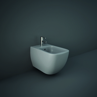 Eckiges Hänge-Bidet in Matt Grau – RAK Feeling x Hudson Reed