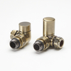 Eckventilset in gebürstetem Gold,  15mm Rohrverbindung - Hudson Reed