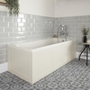 Einbau-Badewanne Weiß mit Verkleidung in Antikweiß 1700mm x 700mm - Richmond
