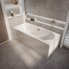 Einbaubadewanne doppelseitig 170cm x 70cm,  170 Liter - Seiten- & Endverkleidung wählbar - Covelly Hudson Reed