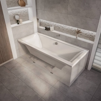 Einbaubadewanne mit 2 Rückenschrägen 170 x 70cm - ohne Seiten- & Endverkleidung – Sandford