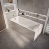 Einbaubadewanne mit einer Rückenschräge 1700mm x 750mm mit premium Seiten- & Endverkleidung – Sandford