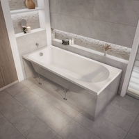 Einbaubadewanne,  rechteckig,  modernes-Design,  170 x 70cm ohne Seiten- & Endverkleidung – Covelly von Hudson Reed