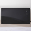 Elektrische Glaspaneel Smart-Heizung 465mm x 850mm 2500 Watt - zur Festverdrahtung Schwarz – Vitrum – ECOSO by Hudson Reed