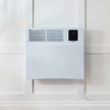 Elektrische Smart Konvektor - Wandheizung 420mm x 495mm 1000 Watt - mit Stecker Weiß - Elio – ECOSO by Hudson Reed