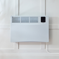 Elektrische Smart Konvektor - Wandheizung 420mm x 665mm 1500 Watt - zur Festverdrahtung Weiß - Elio – ECOSO by Hudson Reed