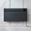 Elektrische Smart Konvektor - Wandheizung 420mm x 835mm 2000 Watt - mit Stecker Anthrazit - Elio – ECOSO by Hudson Reed
