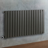 Elektrischer Design-Heizkörper - Horizontal - 635mm x 1190mm - Anthrazit - Delta