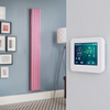 Elektrischer Design Heizkörper (doppellagig),  1600mm x 236mm,  vertikal - Rosa (Camellia Pink) - inkl. Touchscreen-Thermostat - Revive
