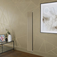 Elektrischer Design Heizkörper (einlagig),  1600mm x 236mm,  vertikal - Braun (Elk Brown) - ohne Thermostat - Revive