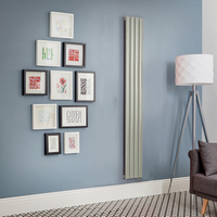 Elektrischer Design Heizkörper (einlagig),  1600mm x 236mm,  vertikal - Grün (Sage Leaf Green) - ohne Thermostat - Revive