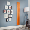 Elektrischer Design Heizkörper (einlagig),  1600mm x 236mm,  vertikal - Orange (Sunset Orange) - ohne Thermostat - Revive