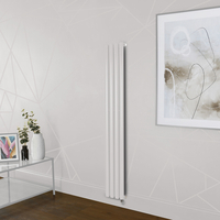 Elektrischer Design Heizkörper (einlagig),  1600mm x 236mm,  vertikal - Rosa (Rose Petal Pink) - ohne Thermostat - Revive