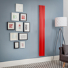 Elektrischer Design Heizkörper (einlagig),  1600mm x 236mm,  vertikal - Rot (Siamese Red) - ohne Thermostat - Revive