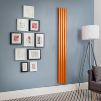 Elektrischer Design Heizkörper (einlagig),  1780mm x 236mm,  vertikal - Orange (Sunset Orange) - ohne Thermostat - Revive