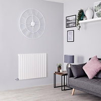 Elektrischer Design Heizkörper Horizontal H 635mm,  Breite wählbar ab 413mm,  Typ F-Stecker/Festverdrahtung,  Weiß Einlagig – Sloane Hudson Reed