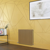 Elektrischer Design Heizkörper in Gelb (Autumn Yellow),  horizontal,  H 635mm - Breite,  Thermostat und Kabelabdeckung wählbar - Revive Hudson Reed