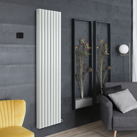 Elektrischer Design Heizkörper in Weiß aus Aluminium,  ohne Leitflüssigkeit - 1784mm x 472mm,  WLAN-Thermostat wählbar - Revive Ardus Hudson Reed