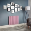 Elektrischer Design Heizkörper,  Rosa (Camellia Pink) horizontal,  H 635mm - Breite,  Thermostat & Abdeckung wählbar - Revive