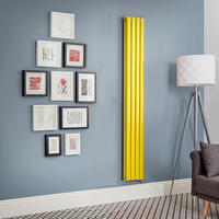 Elektrischer Design Heizkörper,  vertikal,  B 236mm,  Gelb (Dandelion Yellow) - Höhe,  Thermostat & Kabelabdeckung wählbar - Revive