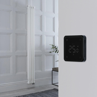 Elektrischer Gliederheizkörper (2 Säulen) Vertikal Weiß 1500mm x 200mm inkl. 600W Heizelement & schwarzes WLAN-Thermostat – Regent