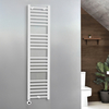 Elektrischer Handtuchheizkörper 1600mm x 400mm inkl. WLAN-Heizelement zur Festverdrahtung Weiß – Ive - ECOSO von Hudson Reed