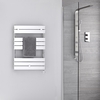 Elektrischer Handtuchheizkörper 840mm x 600mm Chrom - Lustro