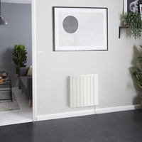 Elektrischer Konvektor-Heizkörper in Weiß,  533mm x 733mm,  1200W,  zur Wandmontage - Virtus Hudson Reed