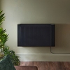 Elektrischer Smart-Heizkörper mit Keramikkern 2000 Watt - zur Festverdrahtung Schwarz - Lex – ECOSO by Hudson Reed