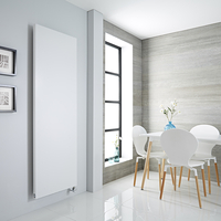 Elektrischer Vertikal Heizkörper Flach Design 180x60cm Weiß 1000W,  Wandmontage - Rubi Hudson Reed