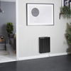 Elektrischer Wandheizkörper mit Keramikkern,  1000W,  570mm x 444mm,  Graphit Farbton - Kera Hudson Reed
