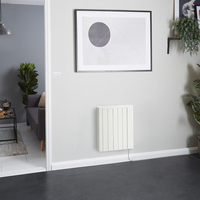 Elektrischer Wandheizkörper mit Stecker 900W,  533mm x 595mm,  in Weiß - Virtus Hudson Reed