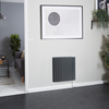Elektro-Konvektor zur Wandmontage mit Stecker,  in Anthrazit - 1200W,  533mm x 733mm - Virtus Hudson Reed