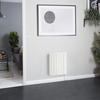 Elektroheizung Konvektor Wandmontage für Gäste-WC,  in Weiß,  900W,  533mm x 595mm - Virtus Hudson Reed