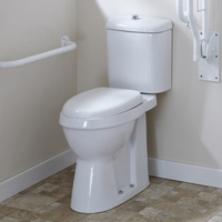 Erhöhtes Stand WC,  H 47cm Abgang waagrecht - Doc-M behindertengerecht,  von Hudson Reed