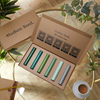 Farbmusterbox mit grünen Heizkörperfarben - Hudson Reed