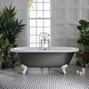 Freistehende Badewanne doppelseitig,  1780mm x 825mm,  mit Füßen,  in Gold Metallic – Oxford Hudson Reed