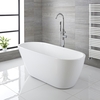 Freistehende Badewanne (oval) mit Rückenschräge,  1670mm x 730mm - Ashbury