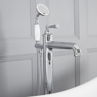 Freistehende Hebelgriff-Wannenarmatur mit Handbrause Chrom - Colworth