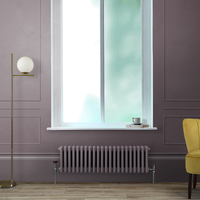 Gliederheizkörper (2-säulig),  horizontal - H 300mm x B 1010mm x T 68mm - Lila (Dahlia Purple) – Regent von Hudson Reed