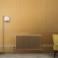 Gliederheizkörper (2-säulig),  horizontal - H 600mm x B 1010mm x T 68mm - Gelb (Autumn Yellow) – Regent von Hudson Reed