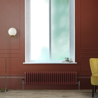 Gliederheizkörper (2-säulig),  horizontal 300mm x 1190mm Rot (Booth Red) - Regent